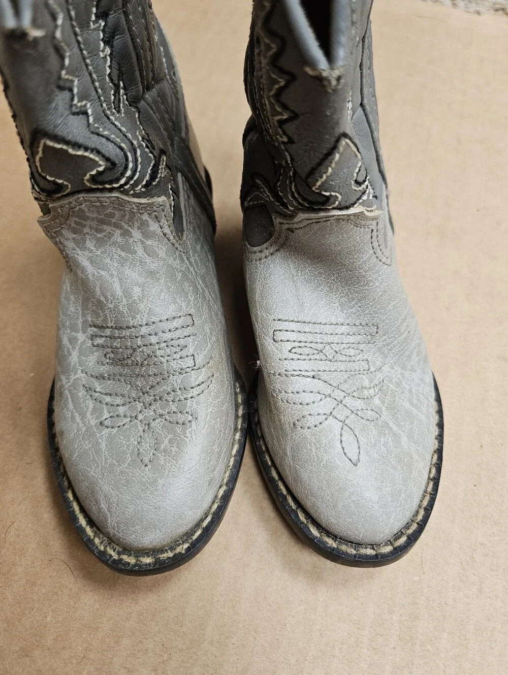 Laredo Toddler Cowboy Boots Size 6.5 Western Leather Boots Boy Girl